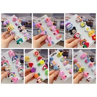 D79 Set of 10 Cute Cartoon Hairpins for Girls (choose model inbox)