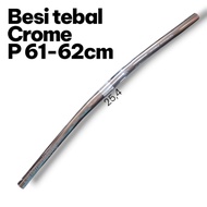 Flat handlebar flat handlebar 25.4 thick chrome iron