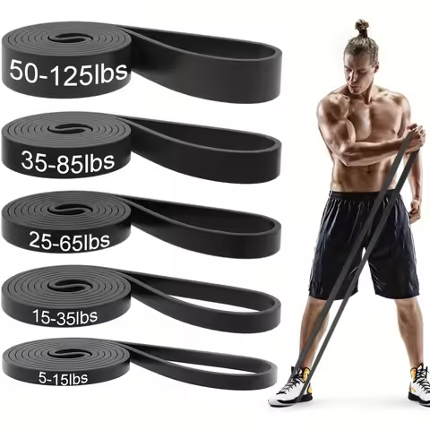 5pcs/Set 5-125Lbs Different Wave Resistance Band, Pulling Band, Sports Exercise Band, Used for Fitne