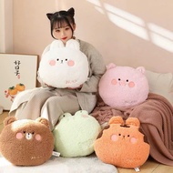 Premium Smiley Face Bear Pillow - 35cm Pillow + 1m1×1m6 Blanket - Convenient to Take to School, Work
