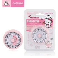 [CHEFMADE] HELLO KITTY mechanical timer Magnetic Timer Kitchen Timer Mechanical Visible Cooking Time