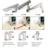 Hemex Staples Nail / U Nail / T Nail / Door Nail /Tebal Nail /N nail /kusyen moto/sofa
