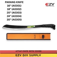 SAM LEE M2222 Parang Knife With Canvas Cover Outdoor Gardening Tools Pisau Parang Pisau Kebun (16"/1