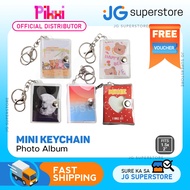 Pikxi Mini Photo Album Keychain 10 Pockets 1.5 x 2" ID Picture (Multiple Designs Available)