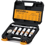 ELEAD 8-Piece 3/8" Drive Spark Plug Socket Set with Universal Joint, Spark Plug Gapper and 6" Extens