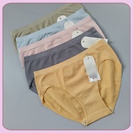 (HP18135) 3helai seluar dalam wanita perempuan 3pcs mid waist underwear women cotton panties