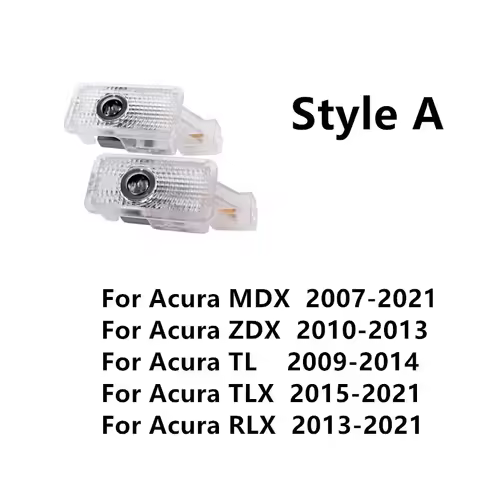 2Pcs Car Door Light Projector Logo Lamps LED For Acura MDX YD2 YD3 2022 2021 2020 2019 2018 2017 201