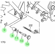 MESIN Original Yamaha mt 25 R25 engine bolts