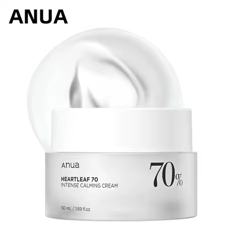 ANUA Heartleaf 70 Intense Calming Cream with Ceramide Whitening Cream Moisturizing Facial Cream 50ml