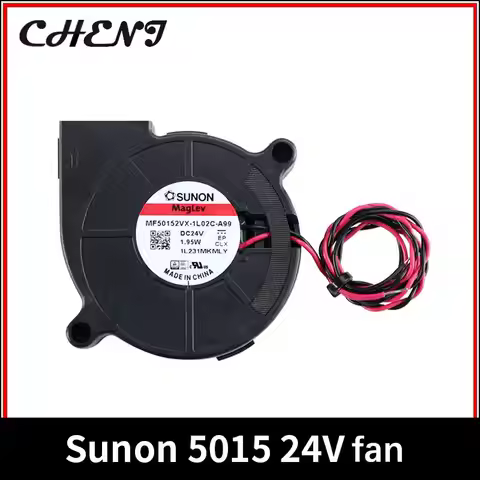 Sunon 3D Printer Blower Fan 5015 24V 0.41A Double Bearing Fan Centrifugal DC Cooling Turbo Fan 5015S