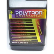 Polytron Original Engine Oil Semi Synthetic 10W-40 4 Liter -Military Industrial Grade Ultra Performance Lubricant - 20,000 KM Milage