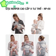 Honper multi-purpose baby carrier - baby carrier 0-48 months, sitting carrier - standing carrier - f