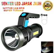 MX -7501 SENTER LED + COB  SENTER JARAK JAUH / SENTER TANGAN MULTIFUNGSI SUPER TERANG