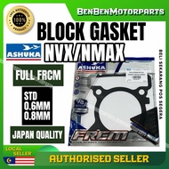 Y16 Y16ZR NVX v1 v2 NMAX BLOCK GASKET FRCM HITAM ASHUKA 0.4MM 0.6MM 0.8MM