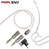FAAEAL CVJ HATO-S Earbud Replaceable Cable 3.5/4.4/Type-C Plugs Gaming Live Broadcast Upgrade Headph