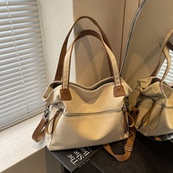 Large Capacity Canvas Tote Bag Womens 2025 New Style Commuter Bag Casual College Student Class acros