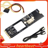 M.2 SATA Adapter M.2 NGFF to SATA3.0 7 Pin Adapter M2 Key-B to SATA3.0 Adapter Card for 2242 2260 22