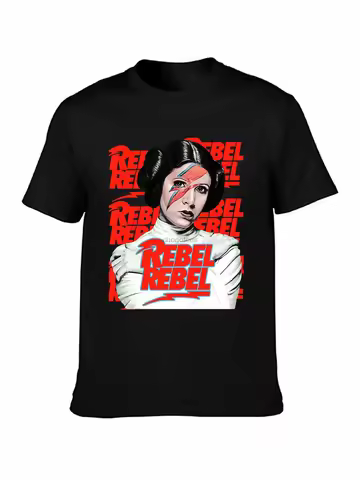 Men tshirt REBEL REBEL Princess Leia T Shirt Printed T-Shirt tees top