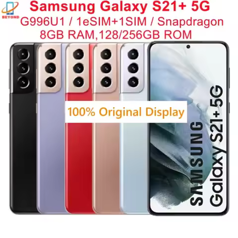Samsung Galaxy S21+ S21 Plus 5G G996U1 6.7" ROM 128/256GB RAM 8GB Snapdragon NFC Octa Core Original 