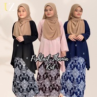 Baju Kurung Fishtail Thania V3 Kanak Kanak | Batik Soft cotton Viral | By UZMA Exclusives