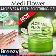 BREEZY ★ [Medi Flower] ★★ New item★Aloe vera Fresh Soothing Gel 98% (Jar) 300ml