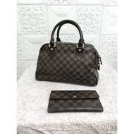 Lv Damier bag and wallet bundle (ukay Preloved)