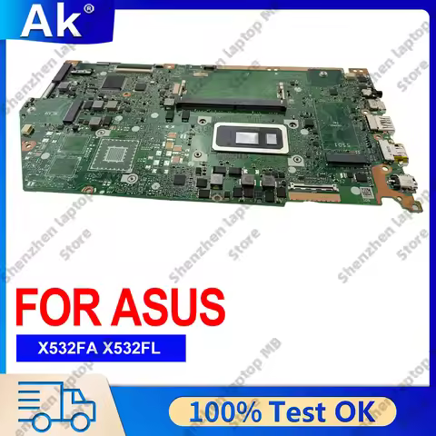 X532FA Laptop Motherboard For ASUS S531F K531F X532FL V532F S532F X532FAC V531F S5500F K532F X532F X