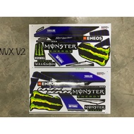 Yamaha NVX v2 NVX155v2 body sticker monster energy