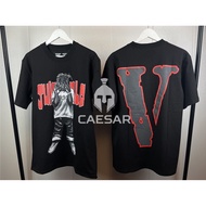 Vlone x 999 TEE cổ tròn in bông thông thường S-5XL