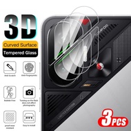 3ชิ้นหมวกตัวปกป้องกล้องถ่ายรูปกระจกแบบเทมเปอร์โค้ง3มิติใสสำหรับ Poco F7 5G HD ฟิล์มเลนส์หลัง PocoF7 