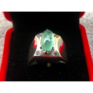 cincin batu zamrud Colombia asli