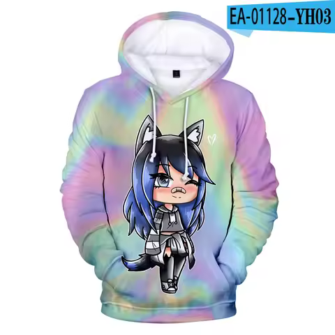 Cartoon Novelty Cute Game Gacha Life 3D print Hoodies Sweatshirts Men/Women Sweatshirt Fashion Casua