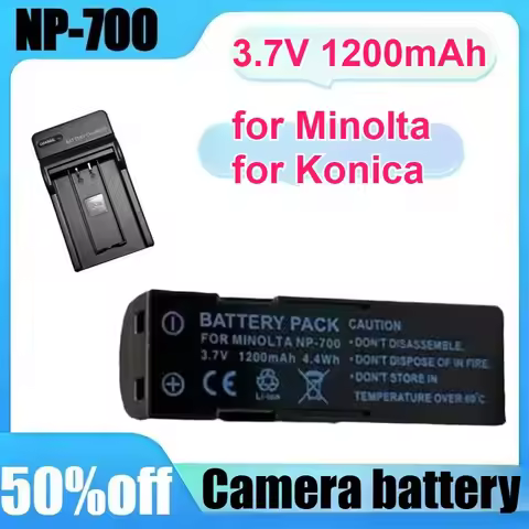 2PCS NP-700 for Minolta X50 X60 for Konica DG-X50-S/DG-X50K/DG-X50K 3.7V 1200mAh Camera battery with