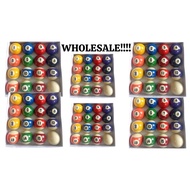 6 sets 2 inch billiard ball set for junior size billiard table /bola sa mesa ng bilyaran