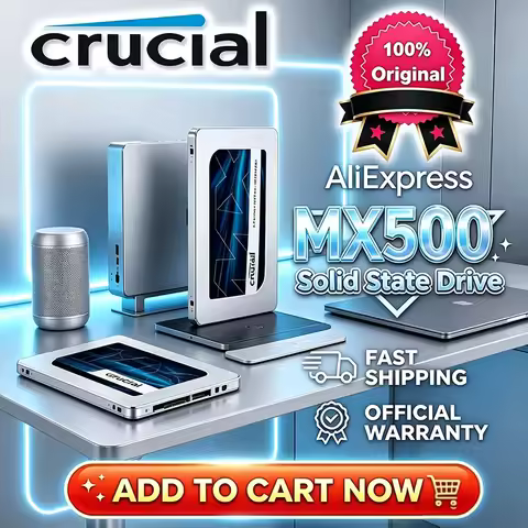 Crucial MX500 BX500 240G 500GB 1TB 2TB 2.5" SATA SSD,3D NAND High Speed Internal Storage Drive for L