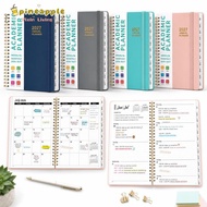 PINEAMY Academic Planner Book, with Tabs A5 Calendar Planner, 2027 Spiral Binding Monthly/Weekly Pla