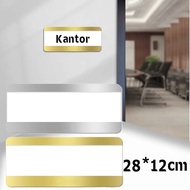 LOKAL Office Room Name Plate Sliding Name Plate Acrylic Wall Name Plate Universal Room Door Name Pla