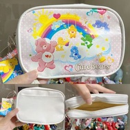 日本絕版Care Bears愛心彩虹熊四葉草熊毛公仔雜物收納化妝包袋。草莓熊Chip n Dale 鋼牙與大鼻奇奇Alice Beargyou 張敬軒Grumpy Bear beargu西面熊史迪仔扭