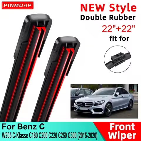 For Mercedes Benz C-Class W205 C-Klasse C200 C300 2015-2020 22"+22" Front Windshield Wiper Blades Br