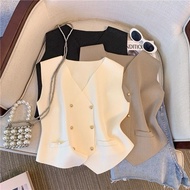 Latest Active Button Knit Vest Top - Premium Women's Vest (T365) Knitted Vest Women Vest Top Women V