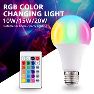 LED bulb 16 Color changing remote control lamp 10/15/20W B22 E27 RGB bulb RGB color changing LED bul