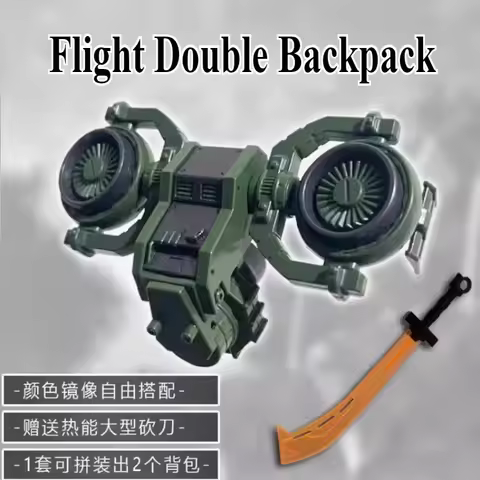 3D Print Parts General Air Battle Backpack with Double Knives Universal Weapon Kit for Ms-07H-8 GM S