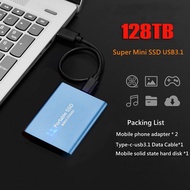 New Portable SSD 1TB 2TB 8TB 16TB 30TB 60TB 128TB External Solid State Hard Drive Mass Capacity Mova