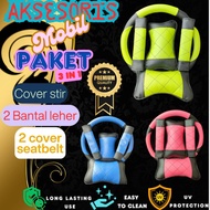 3 in 1 car steering wheel Cover package, crescent variation steering wheel Cover, 3 in 1 car accesso