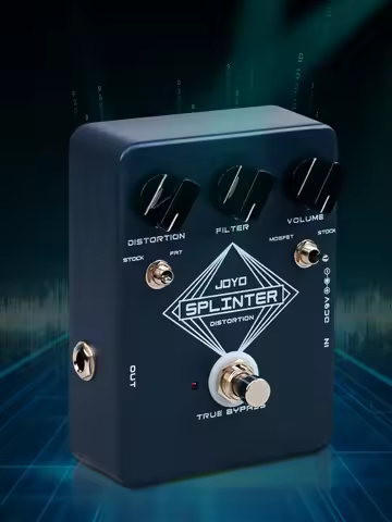 JOYO JF-21 Splinter Classic Distortion Guitar Pedal Fuzz & Distortion Effect Pedal with DISTORTION/F