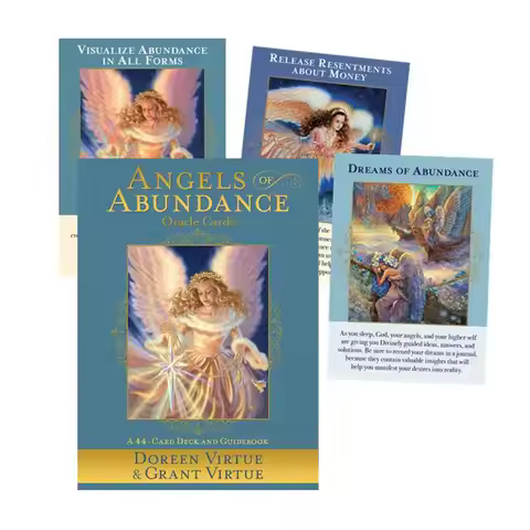 New Angels Of Abundance Oracle Cards PDF Guidebook Tarot Card English Friend Family Party Toys Board