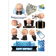Baby Boss Cake Topper Custom Name BOSS Baby Cake Decoration