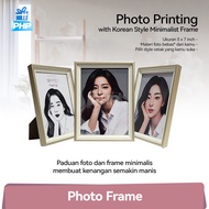 PHP Custom Photo Print 5 x 7 & Photo Frame Korean Minimalist Frame/