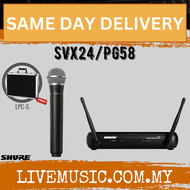 Shure SVX24/PG58 Wireless Vocal System with Free LPC-S Hard Case ( SVX24-PG58 / SVX24PG58 )