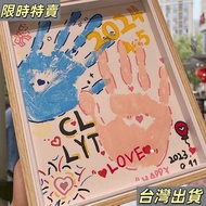 New Product Hot Sale✨Handprint Painting diy Couple Handmade Photo Frame Girlfriend Gift for Boyfrien